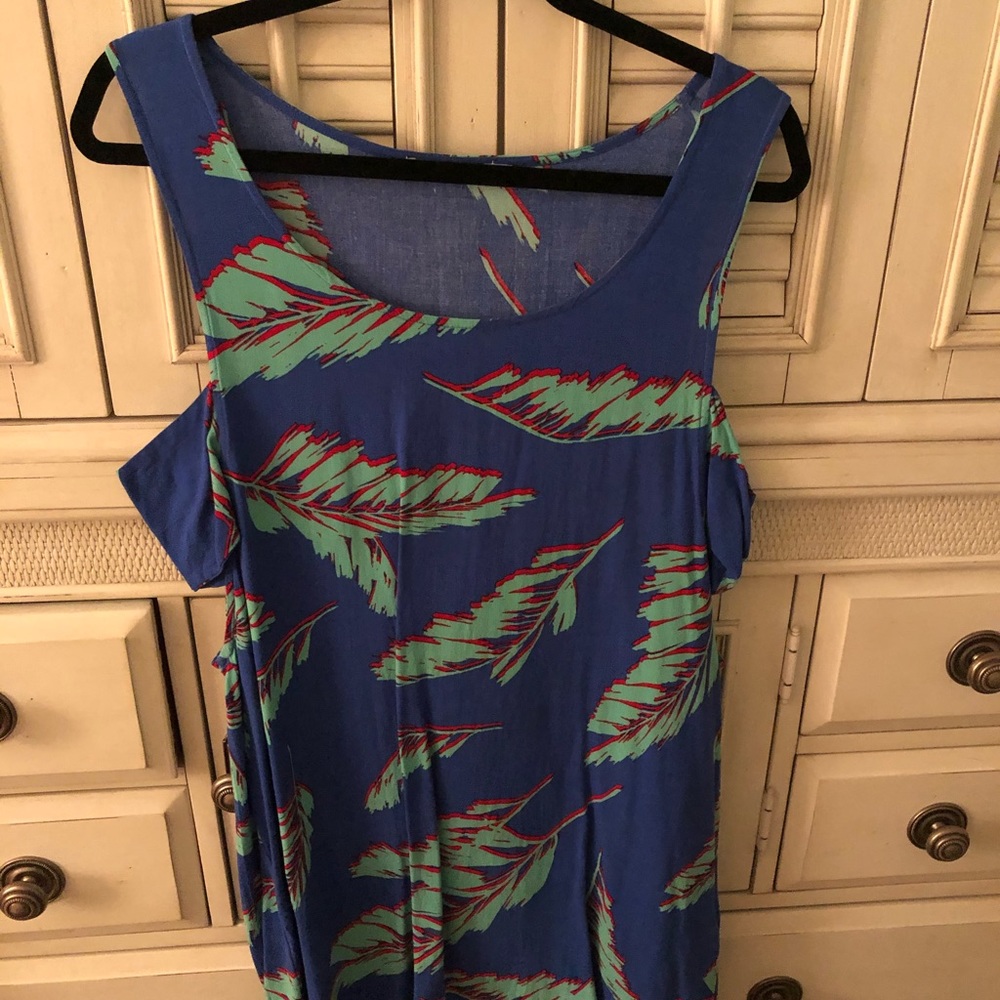Obey dress with leaves